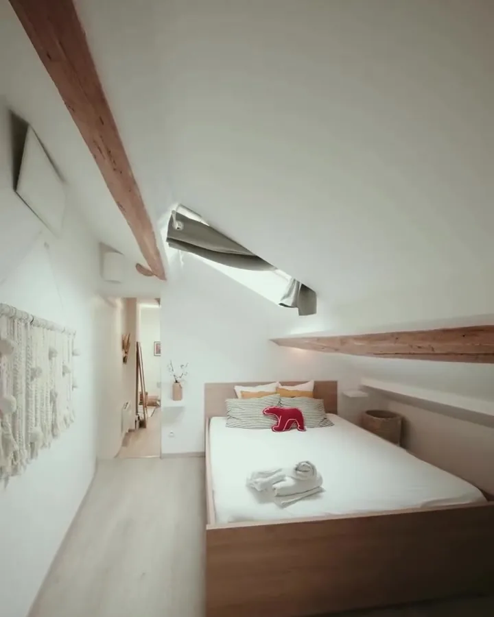 Chambre sous les toits dans un appartement à Dijon